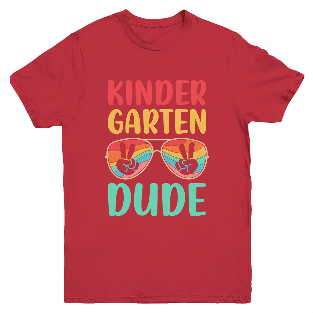 Kids Kindergarten Dude Kids First Day Of Kindergarten Vintage Youth Shirt | teecentury
