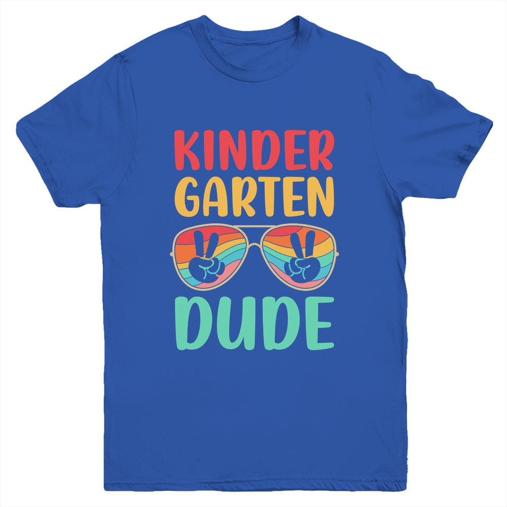 Kids Kindergarten Dude Kids First Day Of Kindergarten Vintage Youth Shirt | teecentury