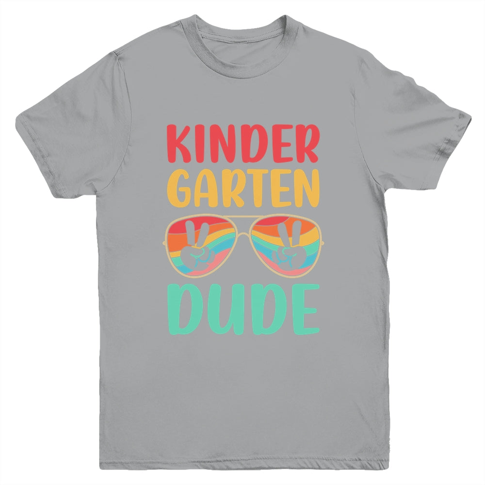 Kids Kindergarten Dude Kids First Day Of Kindergarten Vintage Youth Shirt | teecentury