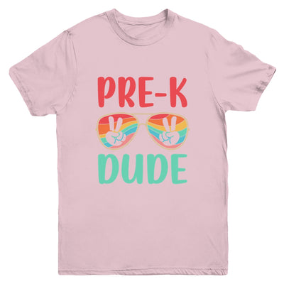 Kids Pre-K Dude Kids First Day Of Preschool Vintage Youth Shirt | teecentury