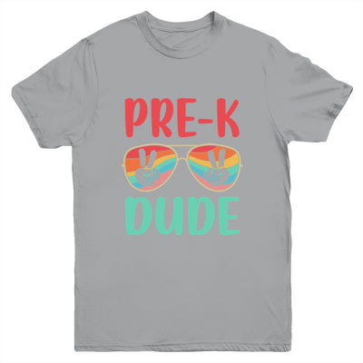 Kids Pre-K Dude Kids First Day Of Preschool Vintage Youth Shirt | teecentury