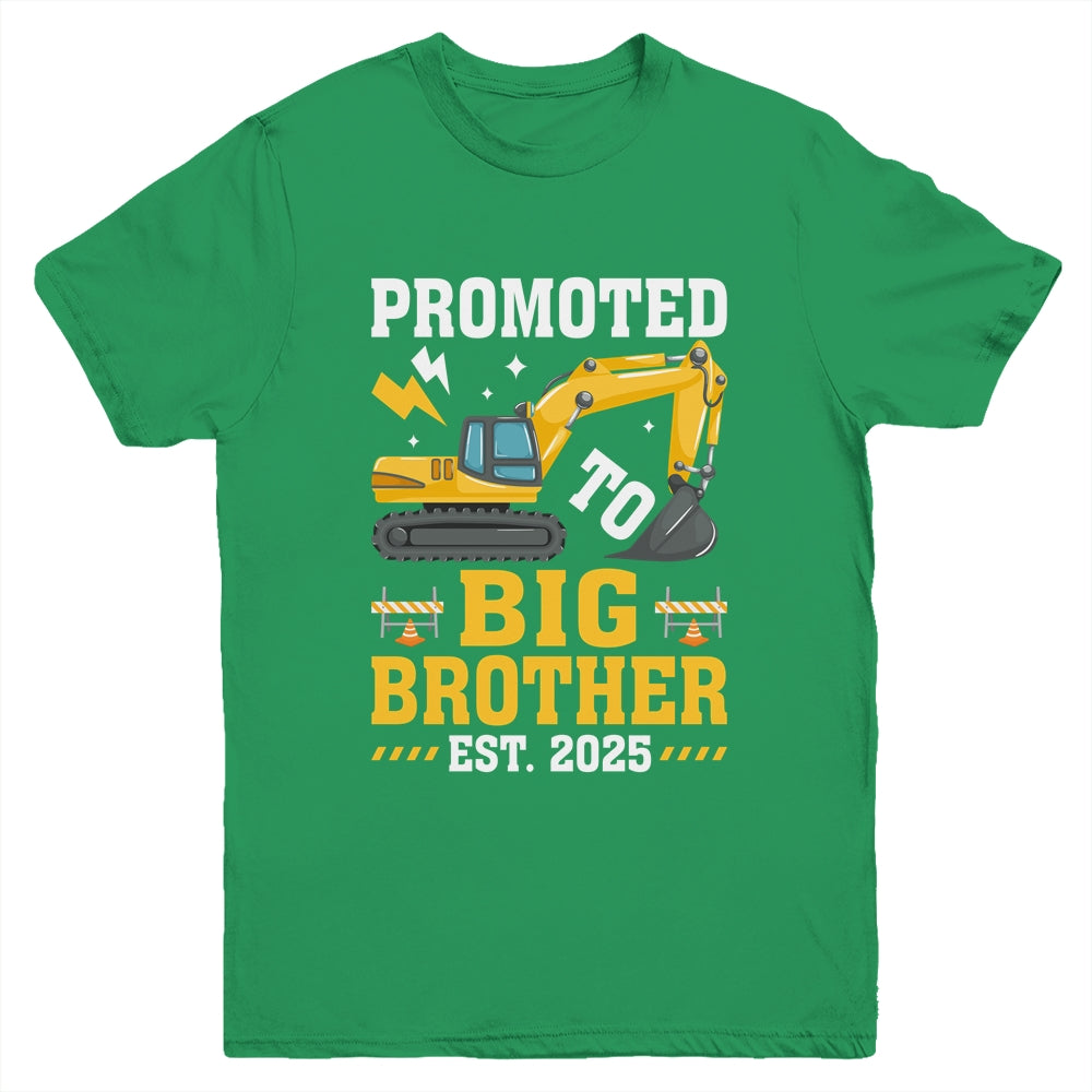 Kids Promoted To Big Bro 2025 Leveled Up To Big Brother 2025 Youth Shirt | teecentury