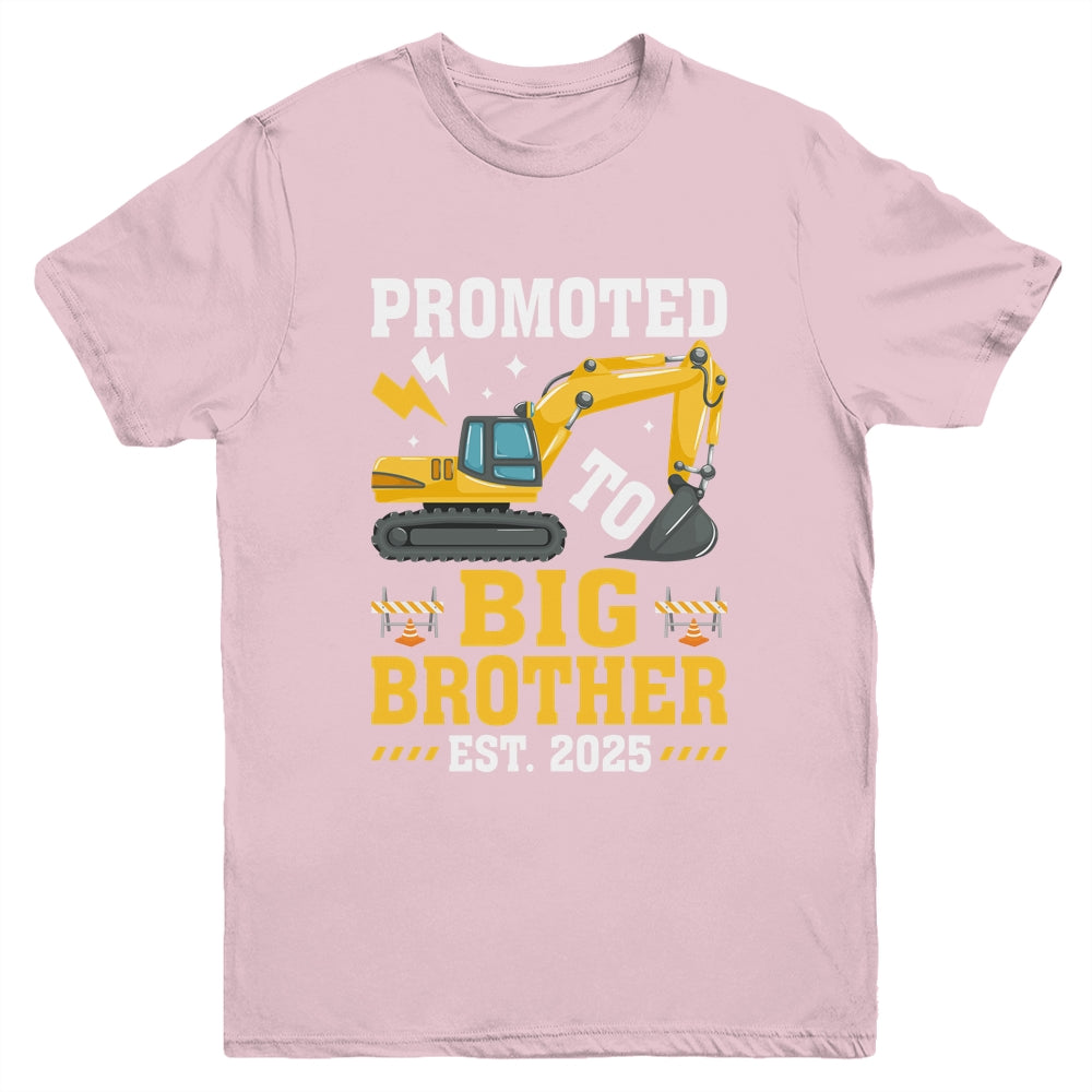 Kids Promoted To Big Bro 2025 Leveled Up To Big Brother 2025 Youth Shirt | teecentury