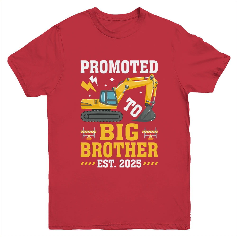 Kids Promoted To Big Bro 2025 Leveled Up To Big Brother 2025 Youth Shirt | teecentury