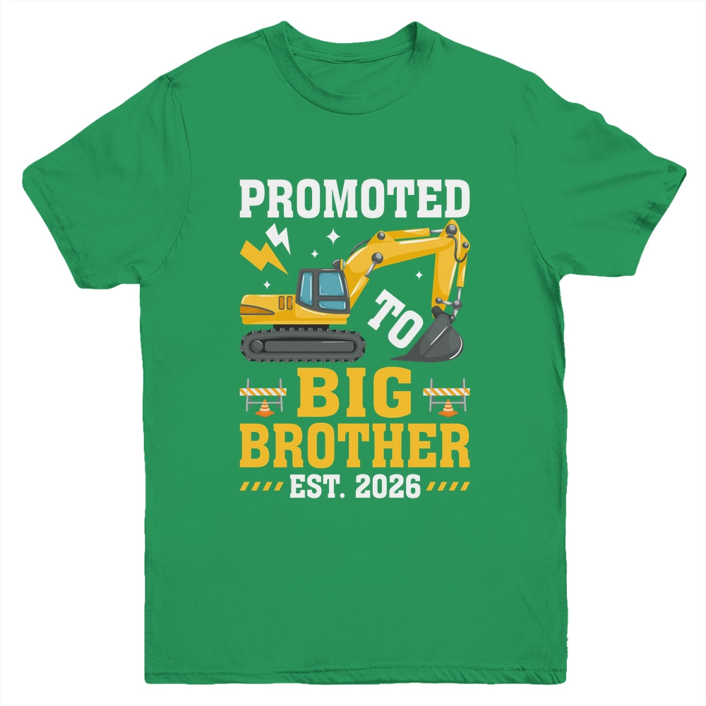 Kids Promoted To Big Bro 2026 Leveled Up To Big Brother 2026 Youth Shirt | teecentury