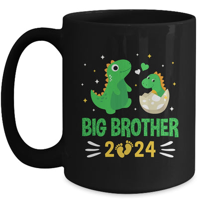 Kids Promoted To Big Brother 2024 Boys Dinosaur T-Rex Mug | teecentury