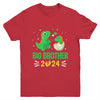 Kids Promoted To Big Brother 2024 Boys Dinosaur T-Rex Youth Shirt | teecentury