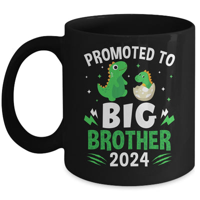 Kids Promoted To Big Brother 2024 Dinosaur T-Rex Boys Mug | teecentury