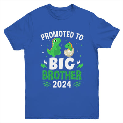 Kids Promoted To Big Brother 2024 Dinosaur T-Rex Boys Youth Shirt | teecentury