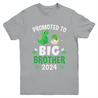 Kids Promoted To Big Brother 2024 Dinosaur T-Rex Boys Youth Shirt | teecentury