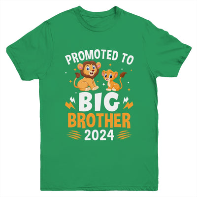 Kids Promoted To Big Brother 2024 Lion Animals Boys Youth Shirt | teecentury