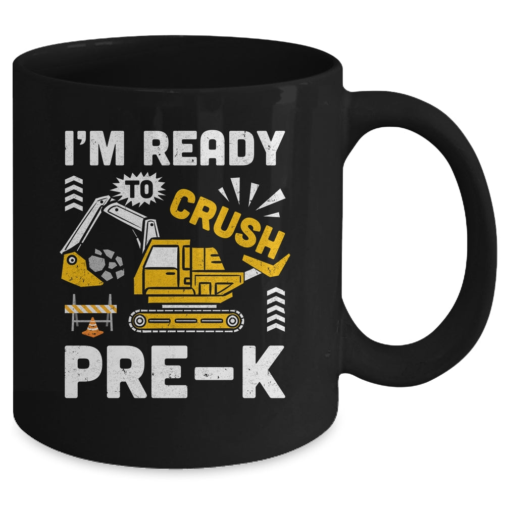 Kids Ready To Crush Preschool Pre-K Construction Truck Boys Mug | teecentury