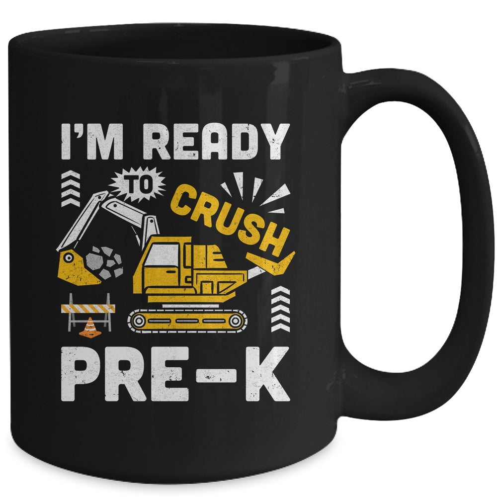 Kids Ready To Crush Preschool Pre-K Construction Truck Boys Mug | teecentury
