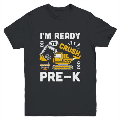 Kids Ready To Crush Preschool Pre-K Construction Truck Boys Youth Shirt | teecentury