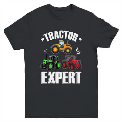 Kids Tractor Expert Funny Boys Girls Tractors Lovers Youth Shirt | teecentury