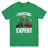 Kids Tractor Expert Funny Boys Girls Tractors Lovers Youth Shirt | teecentury