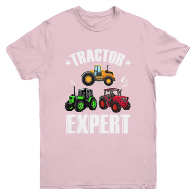 Kids Tractor Expert Funny Boys Girls Tractors Lovers Youth Shirt | teecentury