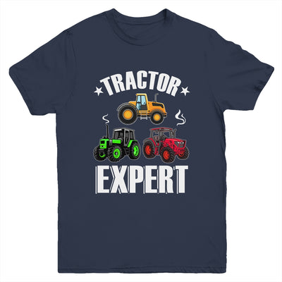 Kids Tractor Expert Funny Boys Girls Tractors Lovers Youth Shirt | teecentury