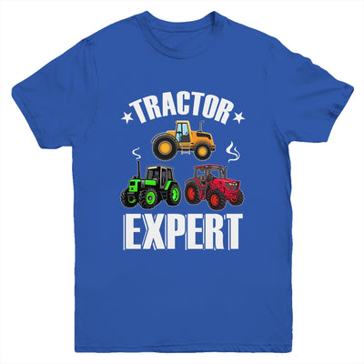 Kids Tractor Expert Funny Boys Girls Tractors Lovers Youth Shirt | teecentury