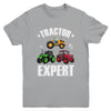 Kids Tractor Expert Funny Boys Girls Tractors Lovers Youth Shirt | teecentury