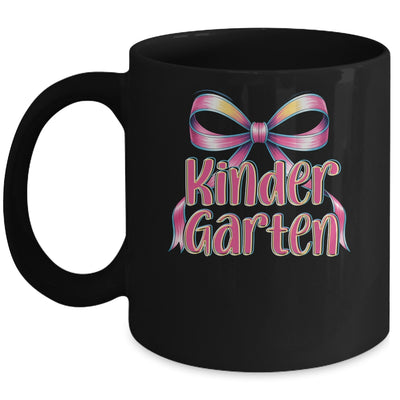 Kindergarten Coquette Bow Back To School First Day Of School Mug | teecentury