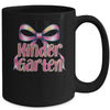 Kindergarten Coquette Bow Back To School First Day Of School Mug | teecentury