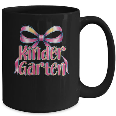 Kindergarten Coquette Bow Back To School First Day Of School Mug | teecentury