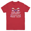 Kindergarten Coquette Bow Back To School First Day Of School Youth Shirt | teecentury