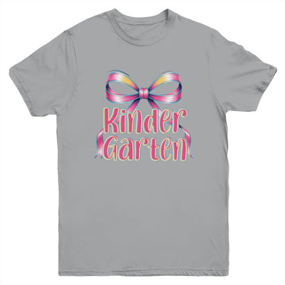 Kindergarten Coquette Bow Back To School First Day Of School Youth Shirt | teecentury
