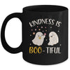 Kindness Is Boo Tiful Teacher Cute Ghost Halloween Costume Mug | teecentury