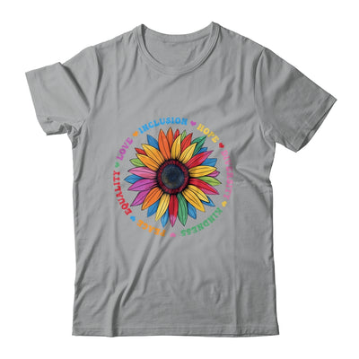 Kindness Peace Equality Love Hope Floral Sunflower Women Shirt & Tank Top | teecentury