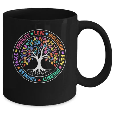 Kindness Peace Equality Love Inclusion Hope Diversity Retro Mug | teecentury