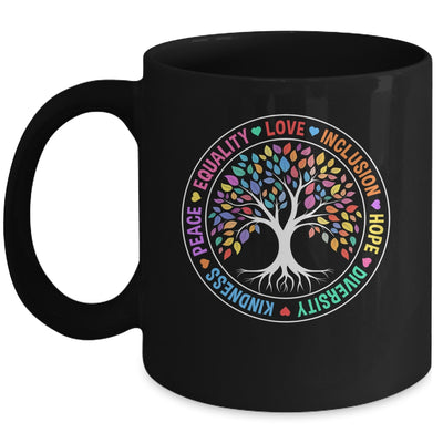 Kindness Peace Equality Love Inclusion Hope Diversity Retro Mug | teecentury