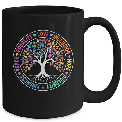 Kindness Peace Equality Love Inclusion Hope Diversity Retro Mug | teecentury