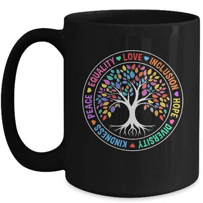 Kindness Peace Equality Love Inclusion Hope Diversity Retro Mug | teecentury