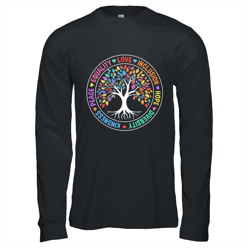 Kindness Peace Equality Love Inclusion Hope Diversity Retro Shirt & Hoodie | teecentury