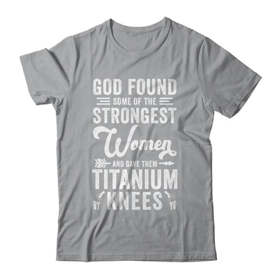 Knee Replacement Funny Strongest Women Surgery Recovery Shirt & Tank Top | teecentury