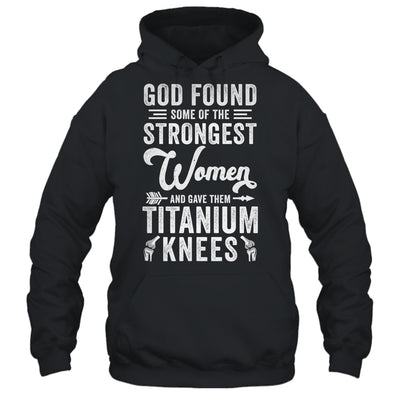 Knee Replacement Funny Strongest Women Surgery Recovery Shirt & Tank Top | teecentury