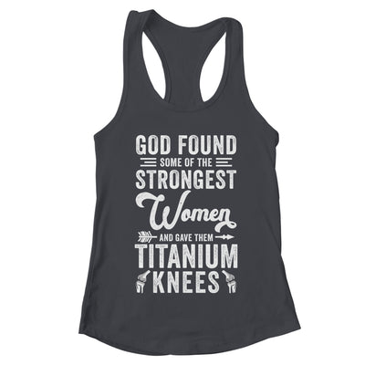 Knee Replacement Funny Strongest Women Surgery Recovery Shirt & Tank Top | teecentury