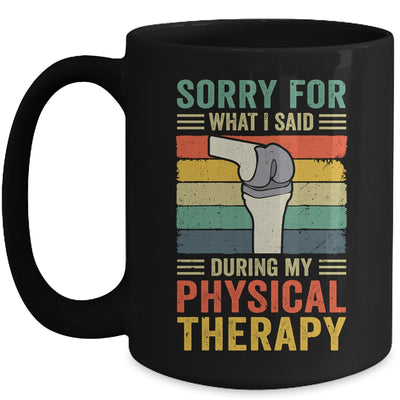 Knee Replacement Funny Therapy Surgery Recovery Arthroplasty Mug | teecentury