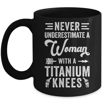 Knee Replacement Funny Woman Surgery Recovery Arthroplasty Mug | teecentury