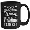 Knee Replacement Funny Woman Surgery Recovery Arthroplasty Mug | teecentury