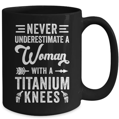 Knee Replacement Funny Woman Surgery Recovery Arthroplasty Mug | teecentury