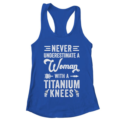 Knee Replacement Funny Woman Surgery Recovery Arthroplasty Shirt & Tank Top | teecentury