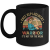 Knee Replacement Warrior Knee Surgery Recovery Retro Mug | teecentury