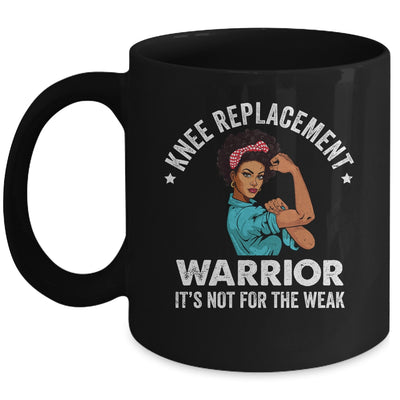 Knee Replacement Warrior Surgery Recovery African Woman Mug | teecentury