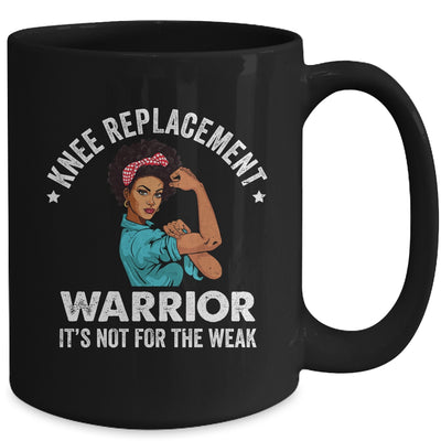 Knee Replacement Warrior Surgery Recovery African Woman Mug | teecentury