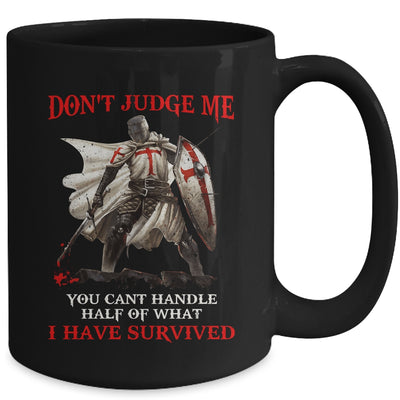 Knight Templar Christian Warrior Of God Don’t Judge Me Mug | teecentury