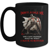 Knight Templar Christian Warrior Of God Don’t Judge Me Mug | teecentury