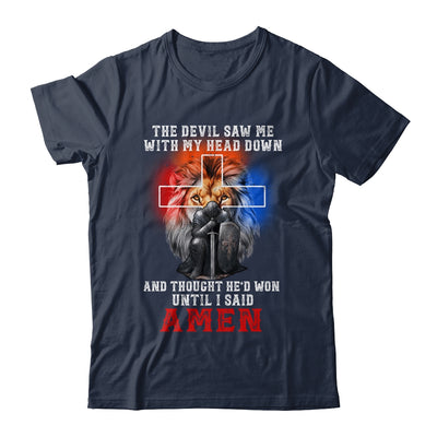 Knight Templar The Devil Saw Me With My Head Down Lion Shirt & Hoodie | teecentury